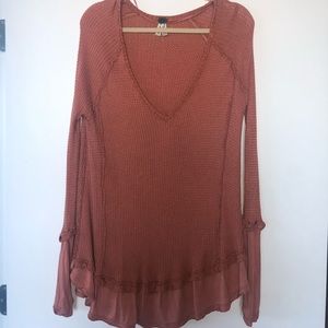Free People Catalina long sleeve thermal top
